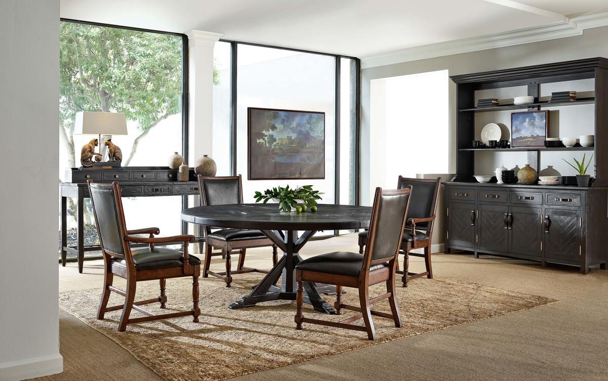 Jonathan Charles | product detail | Country Walnut Round Dining