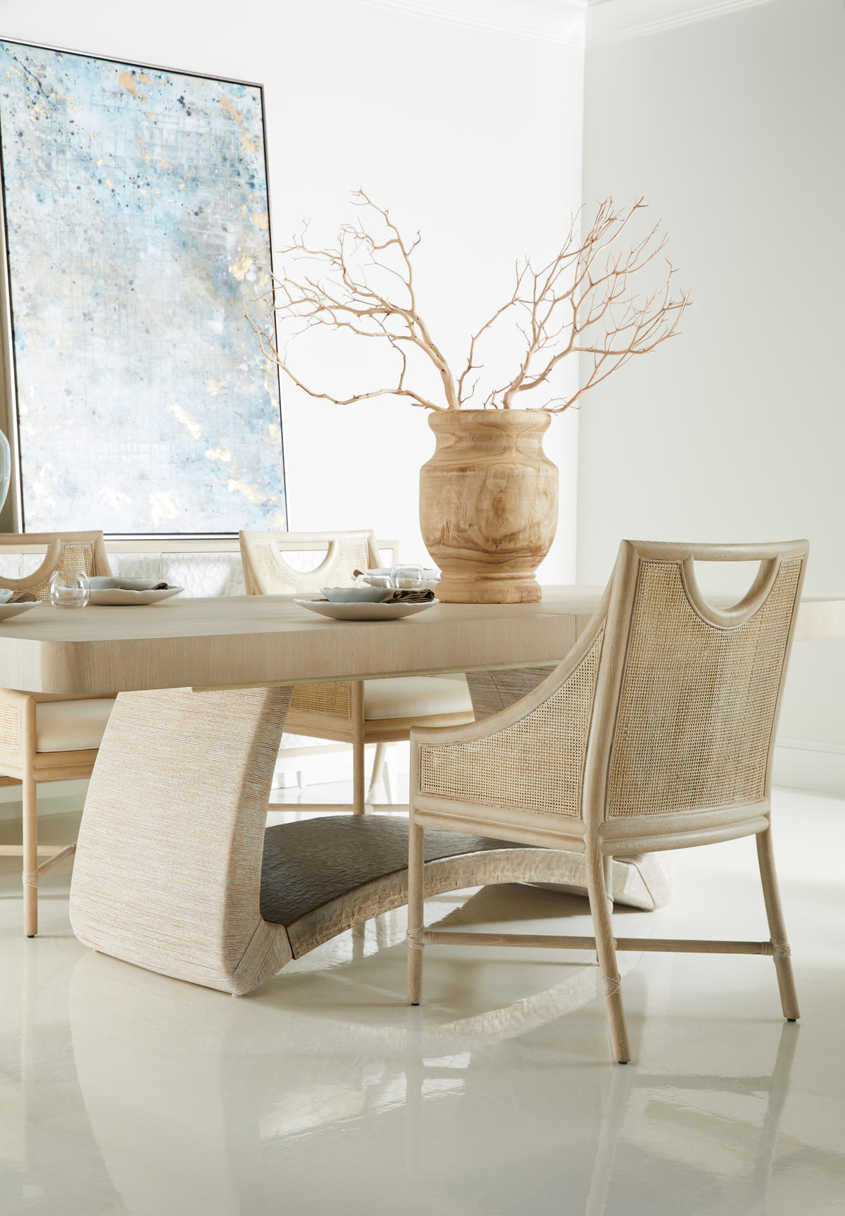 Jonathan Charles | product detail | Swell Danish Cord Dining Table