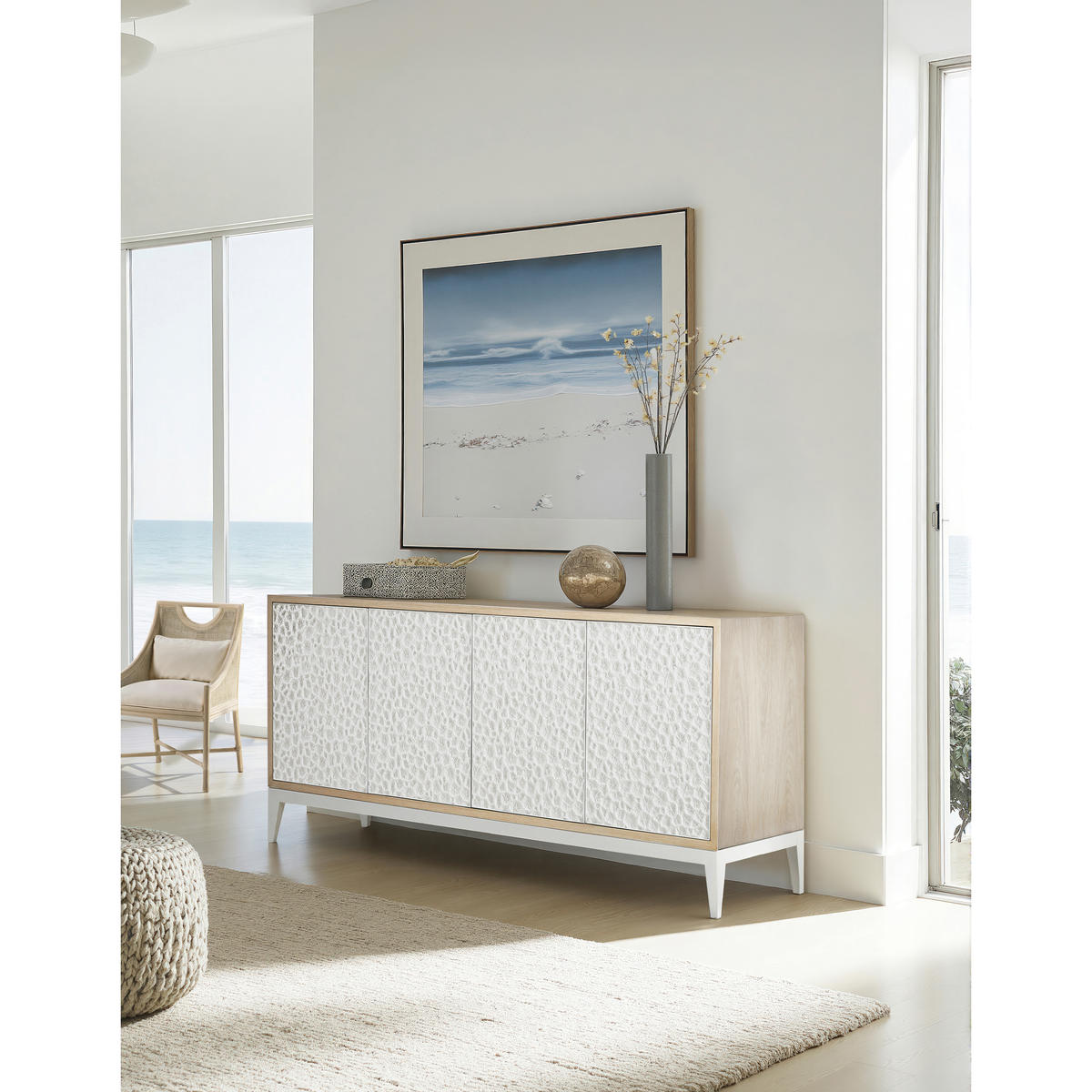 Jonathan Charles | product detail | Pelagic Sculpted Credenza