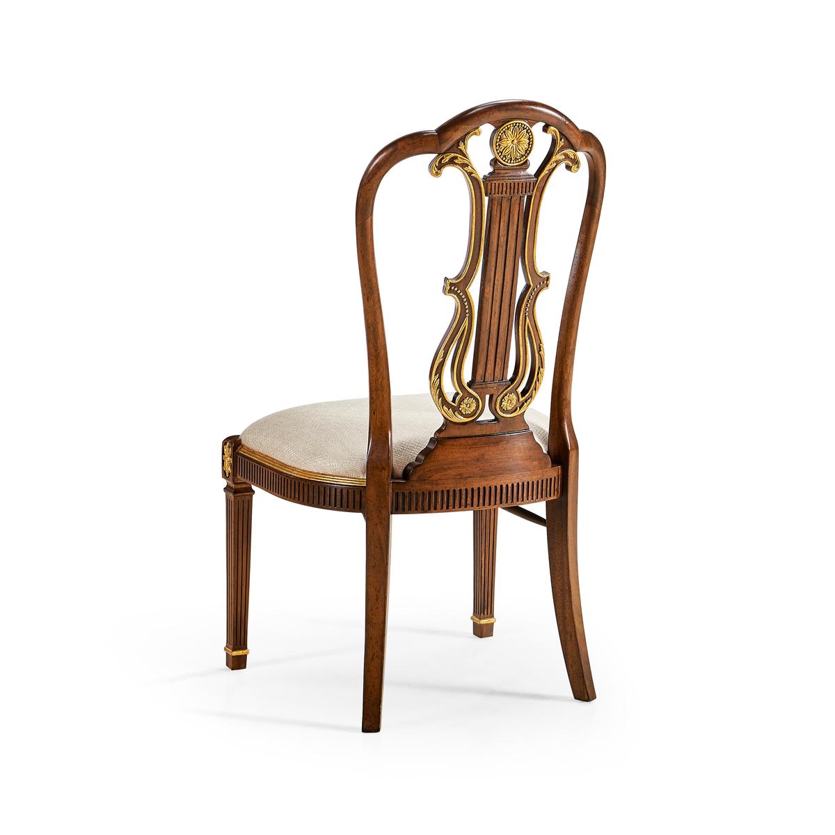 Jonathan Charles | product detail | Buckingham Gilded Lyre Back