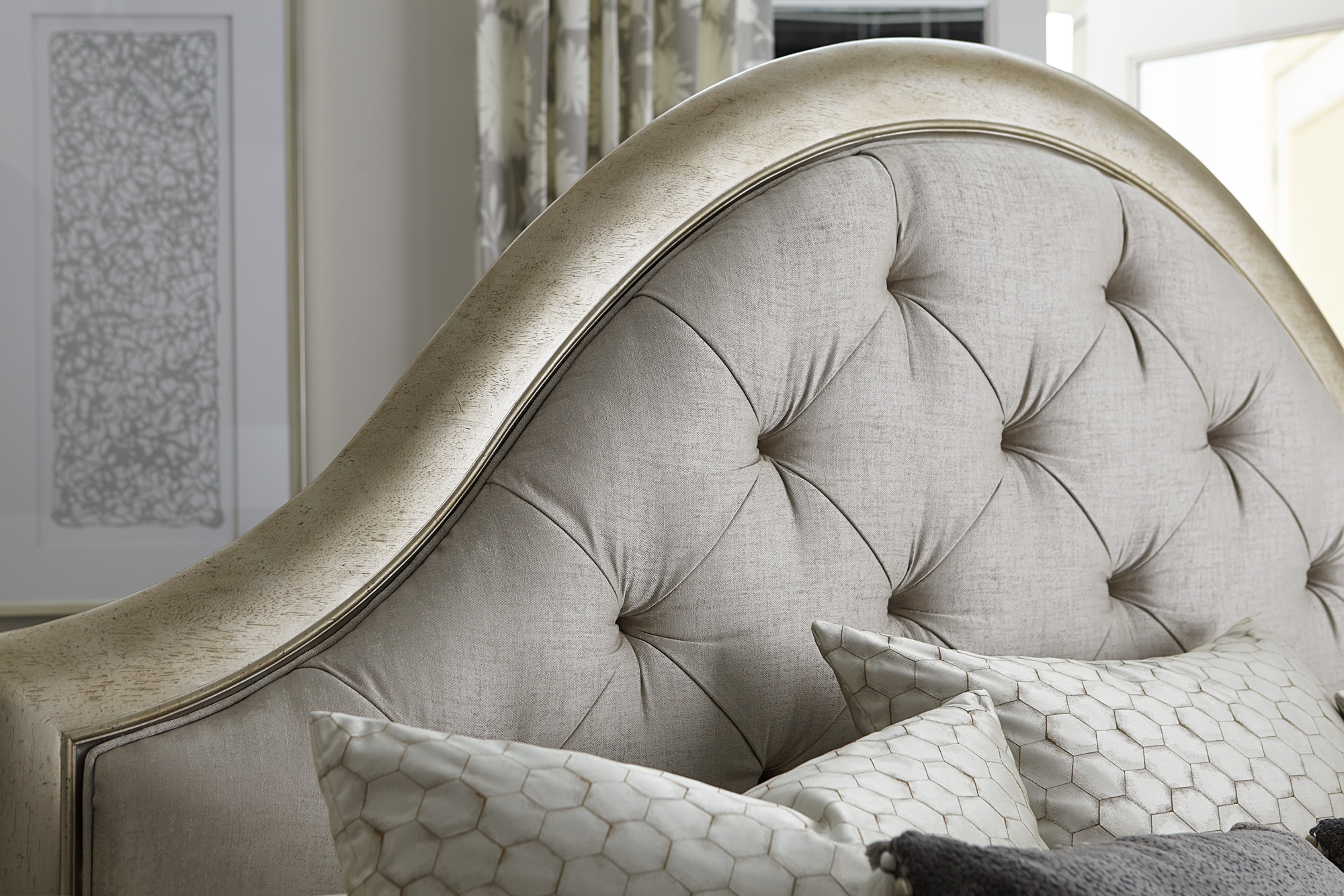 A.R.T. Furniture Starlite Upholstered Panel Storage Bed - Thumbnail 5