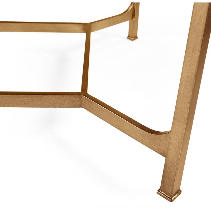 Jonathan Charles | product detail | Églomisé & Gilded Iron Rectangular ...